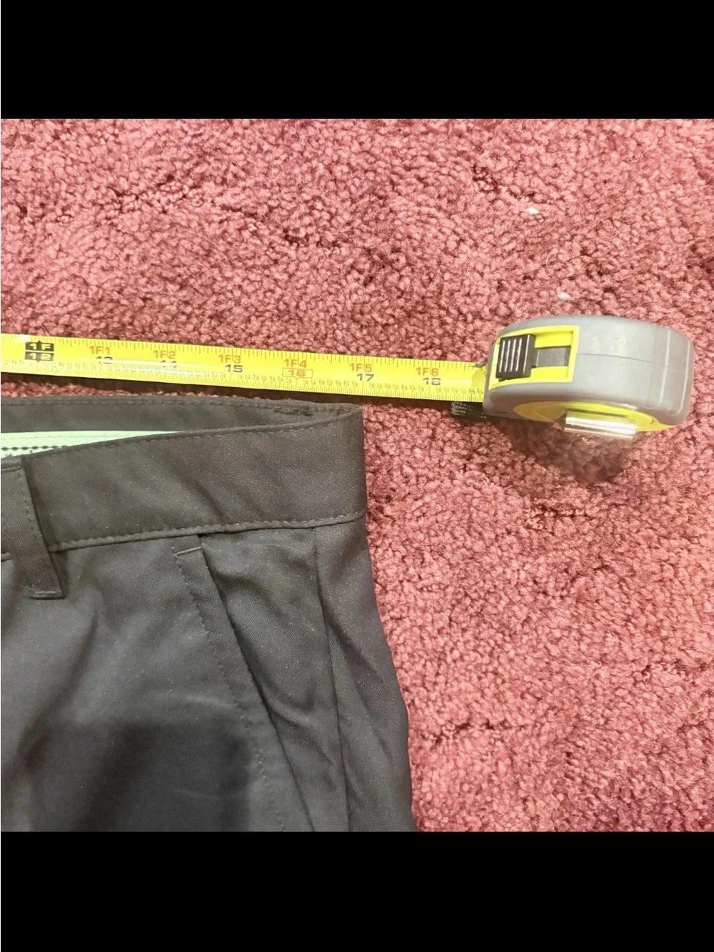 Men's Flat Front Black Performance Shorts
